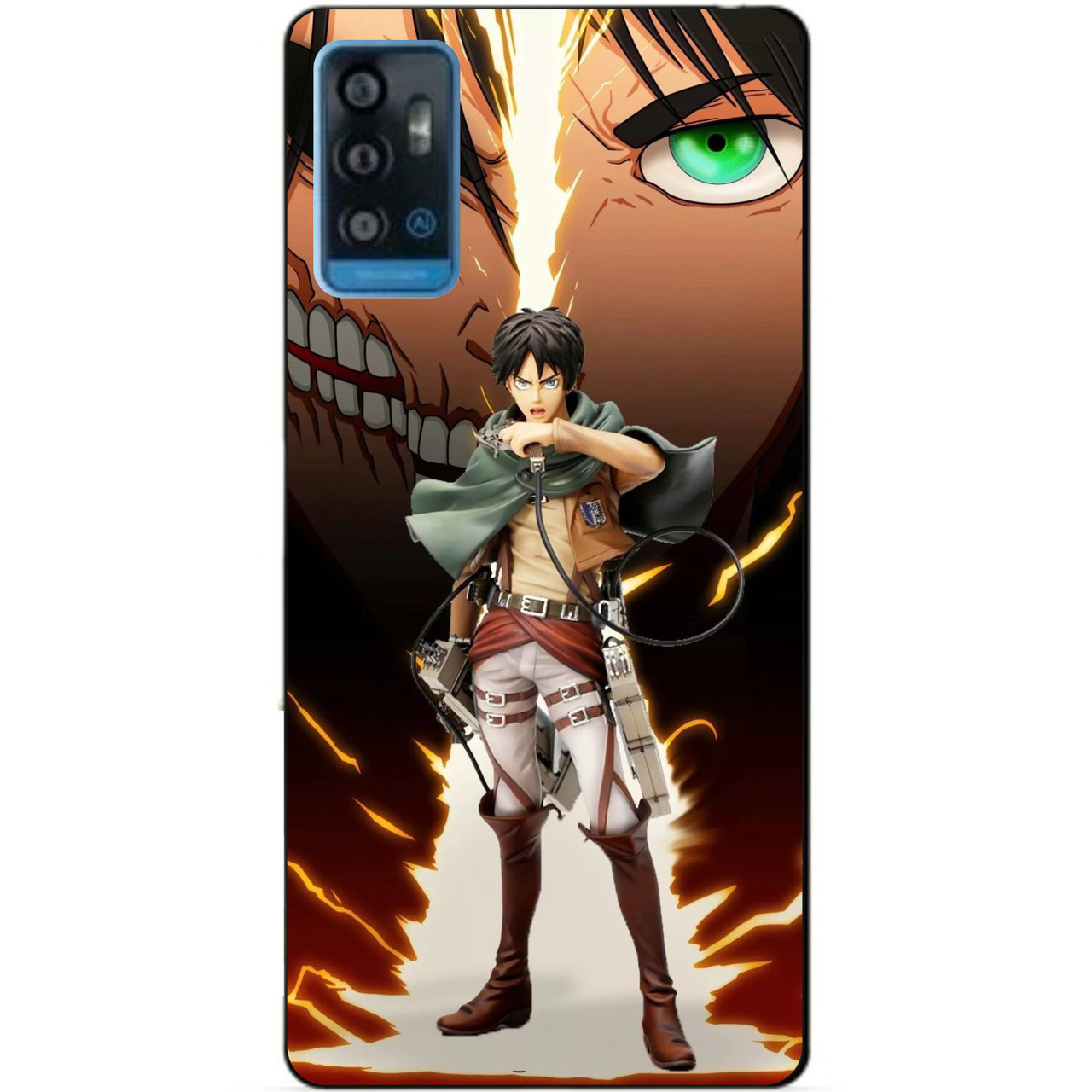 Силіконовий чохол бампер для ZTE Blade A71 з малюнком Атака Титанів Attack on Titan