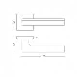 Ручка на розетці MVM STEEL, фото 7