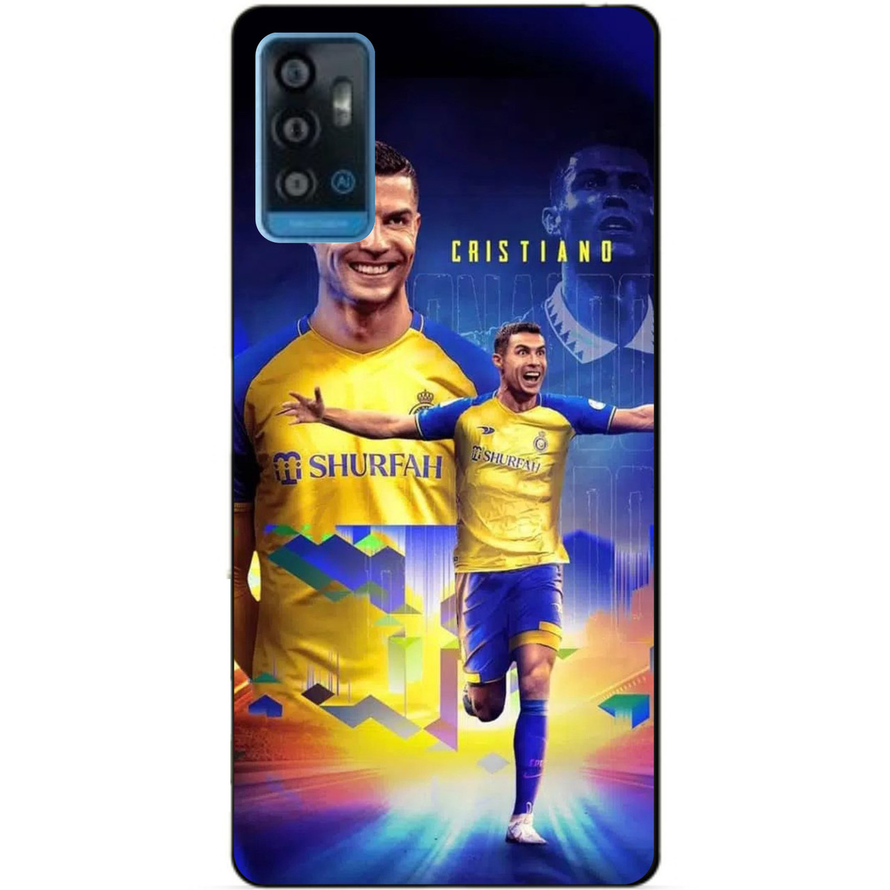 Силіконовий чохол бампер для ZTE Blade A71 з малюнком Роналдо Аль Наср Ronaldo