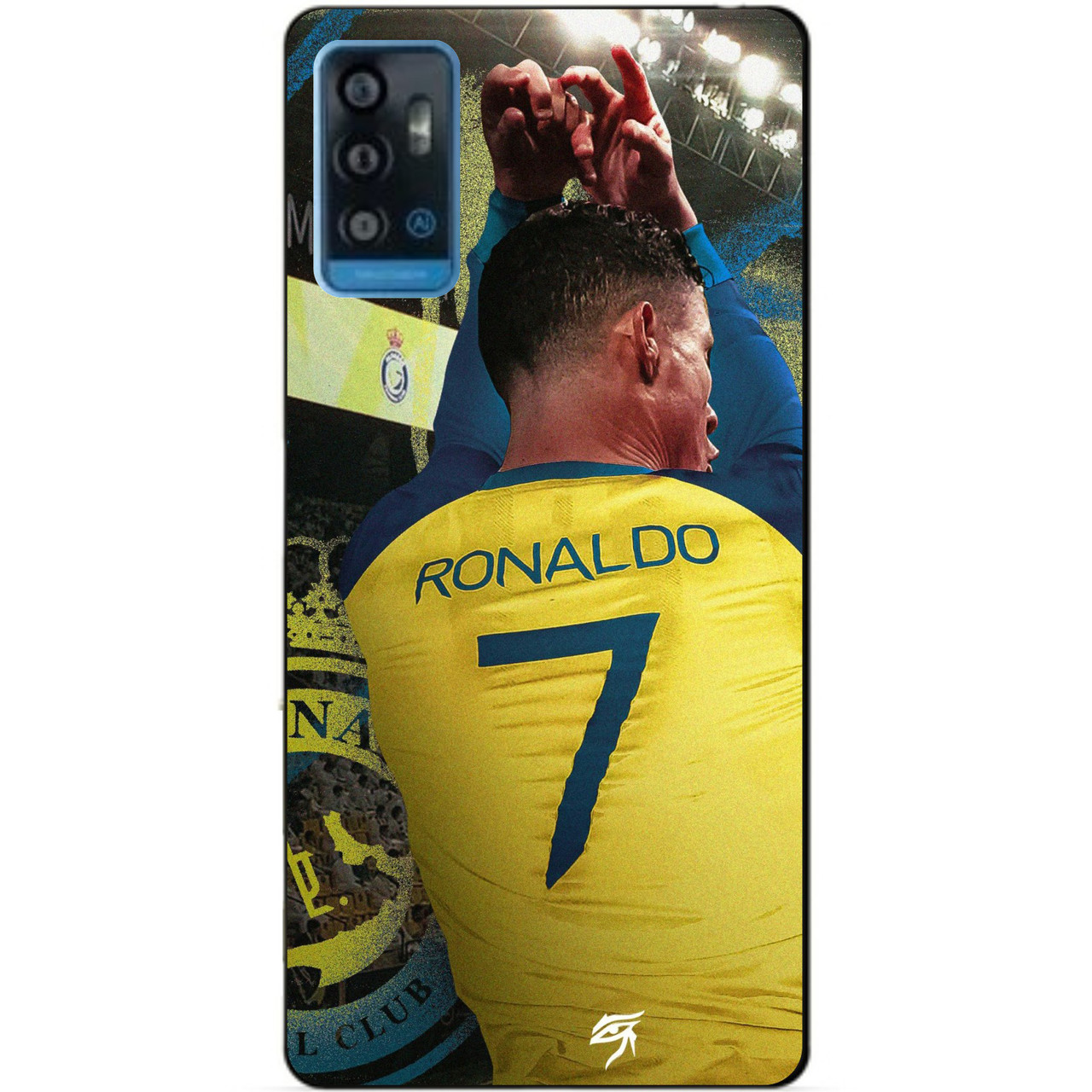 Силіконовий чохол бампер для ZTE Blade A71 з малюнком Ronaldo Аль Наср Роналдо