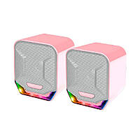 Колонки Fantech 2.0 USB GS202 SAKURA EDITION, Pink, Color Box(5988#)