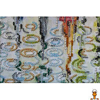 Набор для вышивки бисером "веселые зонтики", 40х20 см, детская игрушка, от 8 лет, Abris Art AB-434
