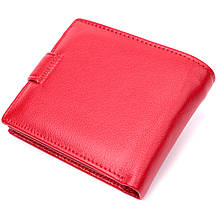 Яскраве жіноче портмоне з блоком для карт з натуральної шкіри ST Leather 19471 Червоний, фото 2