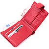 Яскраве жіноче портмоне з блоком для карт з натуральної шкіри ST Leather 19471 Червоний, фото 6