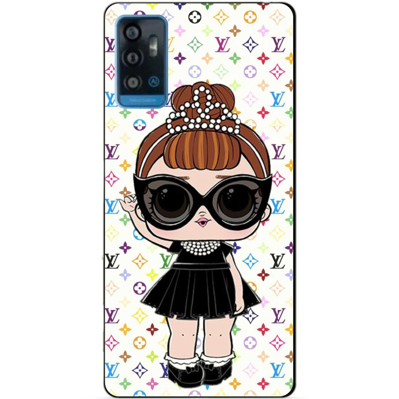 Силіконовий чохол бампер для ZTE Blade A71 з малюнком Лялечка ЛОЛ LOL