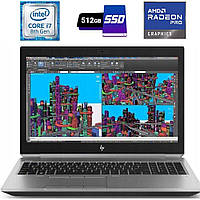 Мобильная рабочая станция HP ZBook 15 G5 / 15.6'' (1920x1080) IPS Touch / Intel Core i7-8550U (4 (8) ядра по