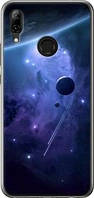 Чехол на Huawei Nova 3 Планеты в синем космосе "171u-1535-71002"