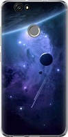 Чехол на Huawei Nova Планеты в синем космосе "171u-439-71002"