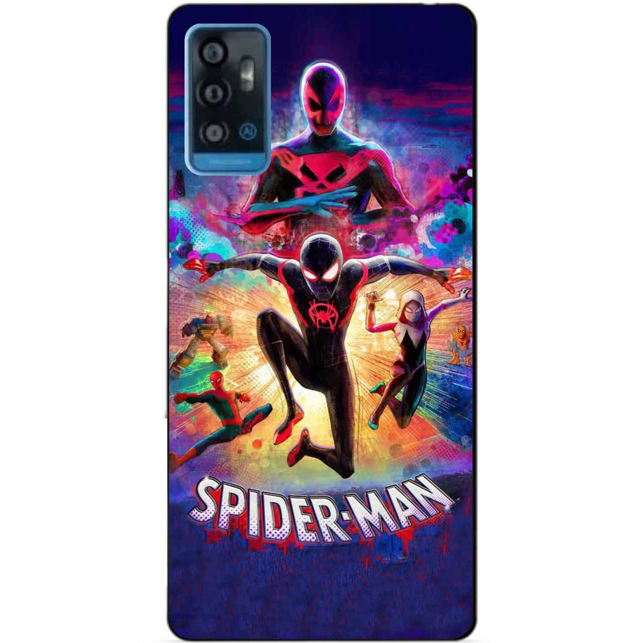Силіконовий чохол бампер для ZTE Blade A71 Spider man Людина-павук