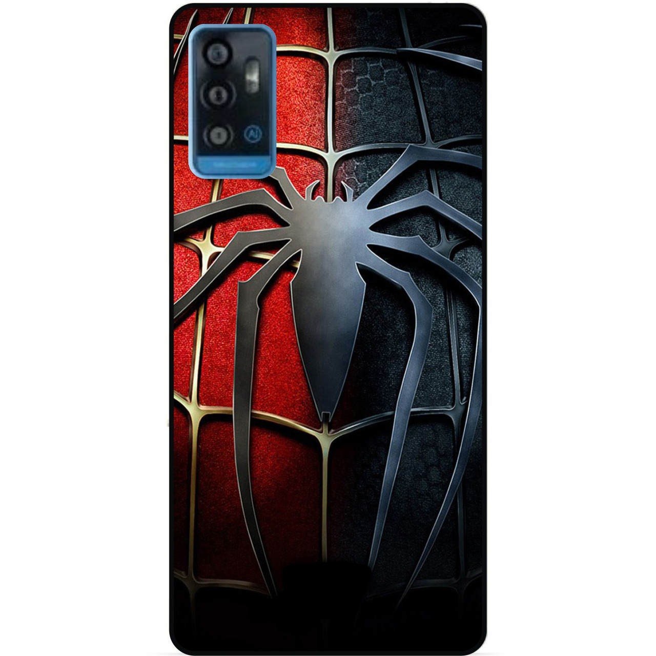 Силіконовий чохол бампер для ZTE Blade A71 з малюнком Людина-павук Spider man