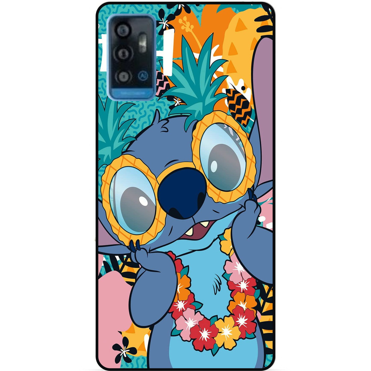 Силіконовий бампер чохол для ZTE Blade A71 з малюнком Стіч Stitch