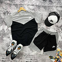 Спортивный костюм летний NIKE NSW TCH мужской | Комплект на лето | Набор шорты + футболка + кепка-тракер