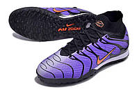 Сороконожки Nike Mercurial TN фиолетовые с полосками