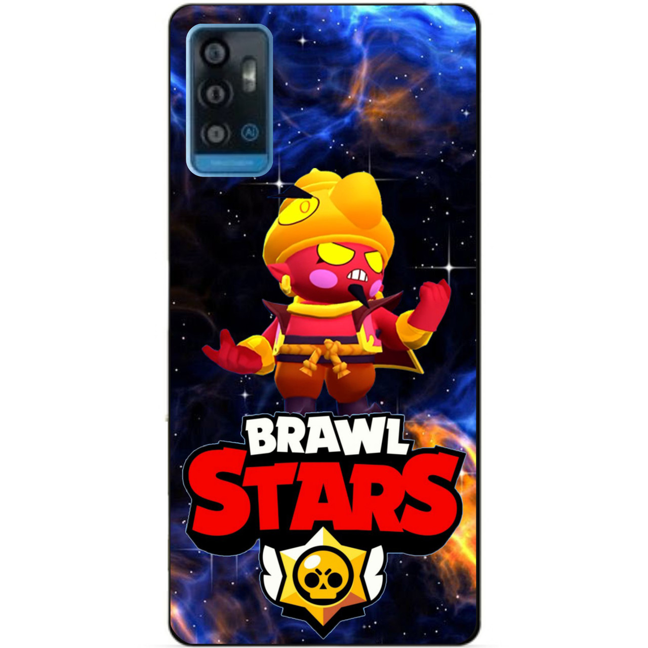 Силіконовий бампер чохол для ZTE Blade A71 з Героєм Космічний Бравл Джин