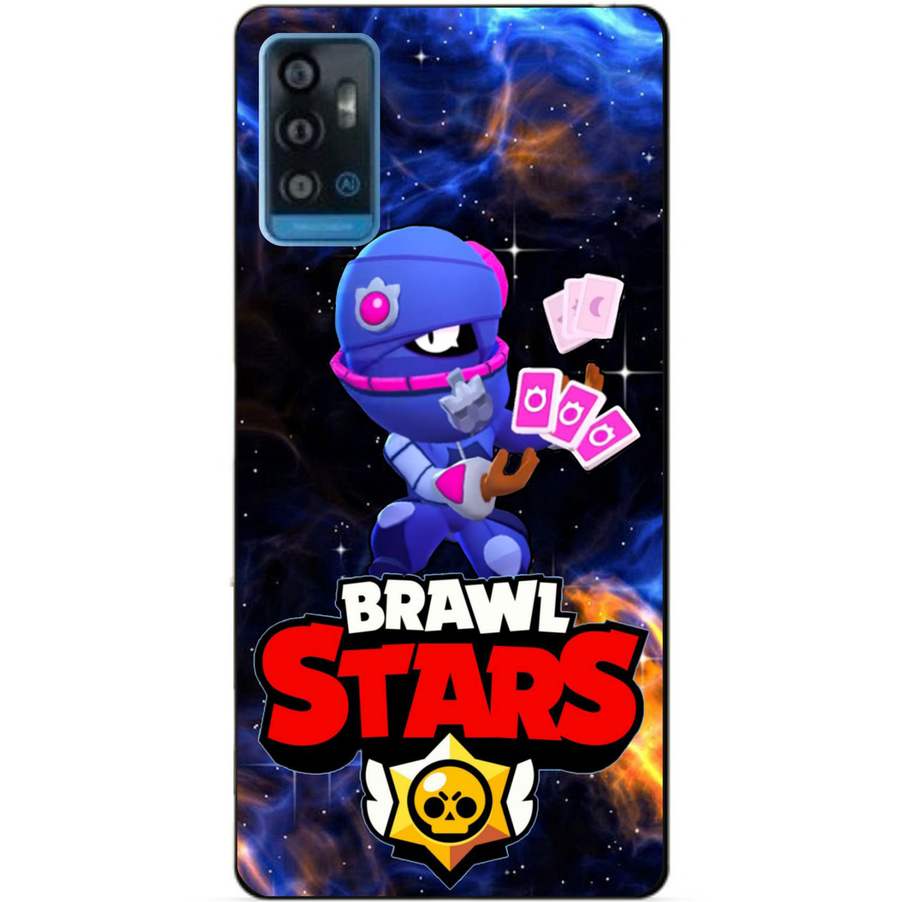 Силіконовий бампер чохол для ZTE Blade A71 з Героєм Космічний Бравл Тара