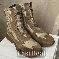 Демісезонні Берці полегшені замшеві чоловічі військові койот, Тактичне шкіряне армійське взуття Bar