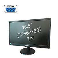 Монитор Philips 193v5L / 18.5" (1366х768) TN / 1x VGA б/у