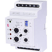 Реле контролю напруги ETI HRN-43 230 V (3F 2x16A/AC1) без нейтралі (2471405)