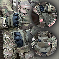Чоловічі армійські рукавички олива з кісточками Oakley tactical воєнторг, тактичні рукавички та рукавиці Bar