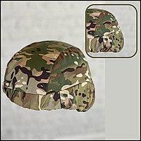 Кавер тактический на каску кордура камуфляжный мультикам для военных, чехол на шлем защитный Bar