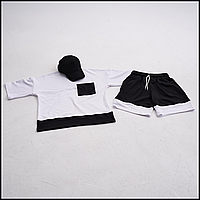 Спортивный костюм черно-белый, молодежные качественные брендовые спортивные костюмы парень/девушка Bar