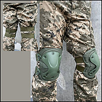 Защитные тактические наколенники-вставка олива в штаны зсу, вставные мужские наколенники для военной форм Bar
