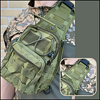 Армейская спец сумка бананка однолямочная через плечо почтальон для военнослужащих, сумки мужские военные Bar