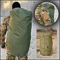 Армійський баул олива 120 літрів тактичний зсу, рюкзак військовий, армійські спец сумки Bar