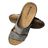 Чоловічі шльопанці Inblu на липучках з ремінцями та м'якою ортопедичною шкіряною устілкою, фото 8