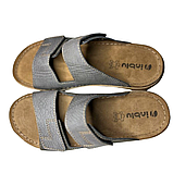 Чоловічі шльопанці Inblu на липучках з ремінцями та м'якою ортопедичною шкіряною устілкою, фото 3