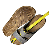 Чоловічі шльопанці Inblu на липучках з ремінцями та м'якою ортопедичною шкіряною устілкою, фото 10