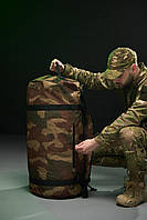 Прочная сумка баул армейский вещмешок всу сумка 100 л пиксель Камуфляж Bar