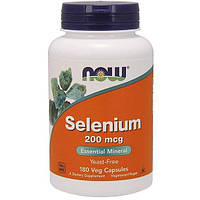 Комплекс Селен и Молибден NOW Foods Selenium 200 mcg 180 Veg Caps TR, код: 7518558