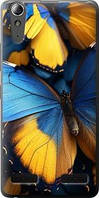 Чохол на Lenovo K3 (K30-t) Жовто-блакитні метелики "6046u-114-71002"