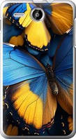 Чохол на Lenovo A529 Жовто-блакитні метелики "6046u-200-71002"