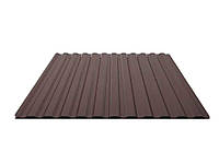 Профнастил стіновий/ покрівельний Шоколадний RAL 8017 (10-хвил.) НС 14 0,20мм (1,7х0,95м) ТМASTRA