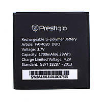 Аккумулятор PAP4020 для Prestigio 4020 MultiPhone PAP Duo 1700 mAh (01877-1) ZK, код: 137755
