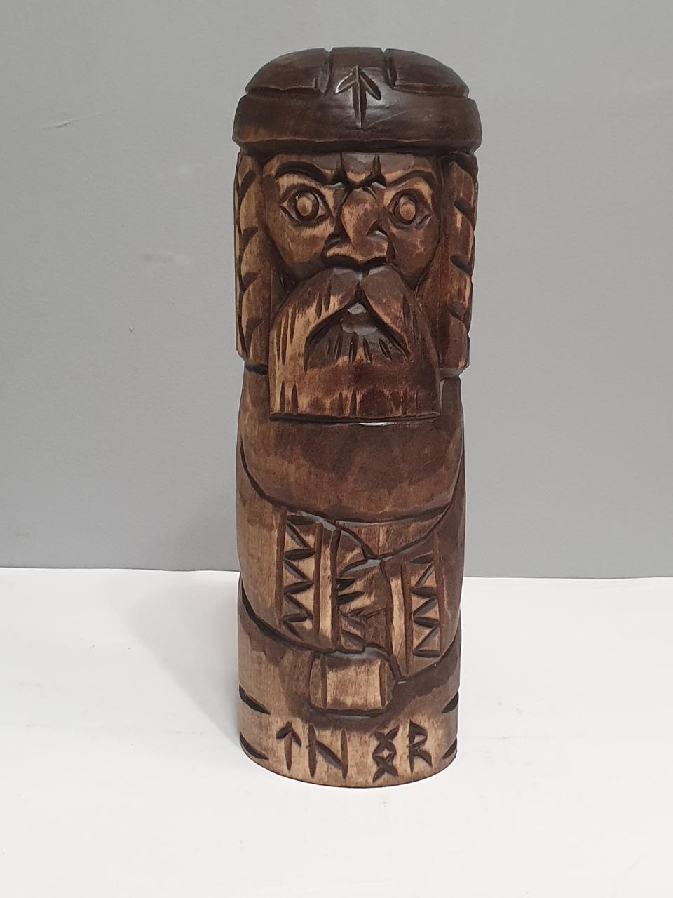 Статуетка Тор, скандинавський / німецький бог вікінгів, дерево, ручна робота