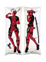 Подушка дакімакура Deadpool Дедпул декоративна ростова подушка для обіймання двостороння Код/Артикул 65 D60-3387-3388