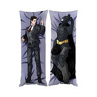 Подушка дакимакура Брюс Вэйн Бэтмен декоративная ростовая подушка для обнимания Код/Артикул 65 D60-2283-2284
