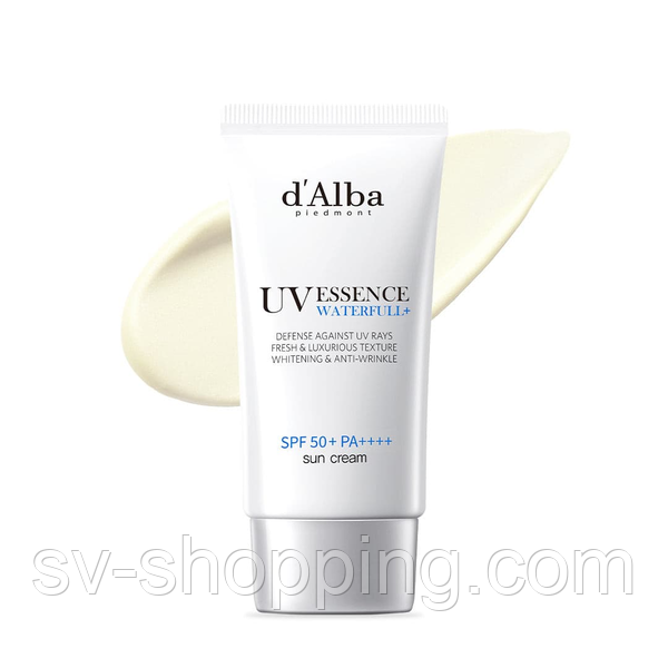 Сонцезахисна есенція-крем D'alba Waterful Essence Sun Cream SPF 50+ PA++++, 50 мл