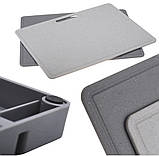 Набір із 2 обробних дощок Kamille на підставці, фото 3