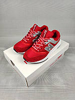 Кроссовки женские подростковые New Balance 997H Red&Silver 37-41