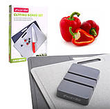 Набір із 2 обробних дощок Kamille на підставці, фото 4