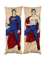Подушка дакимакура Супермен декоративная ростовая подушка для обнимания Код/Артикул 65 D60-3579-3580