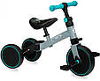 Дитячий біговел-велосипед MoMi LORIS 4в1 (колір - grey-turquoise), фото 4