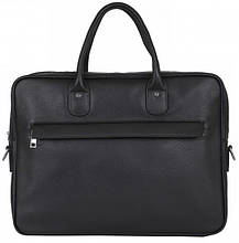 Шкіряна сумка-портфель Tiding Bag для ноутбука із зовнішньою кишенею під накиданим клапаном, фото 3