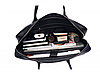 Шкіряна сумка-портфель Tiding Bag для ноутбука із зовнішньою кишенею під накиданим клапаном, фото 7