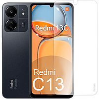 Гидрогелевая пленка для Xiaomi Redmi 13C глянцевая прозрачная ударопрочная