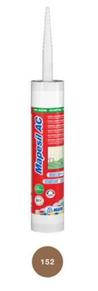 Герметик силіконовий Mapei санітарний Mapesil AC 152 лакриція 310 мл
